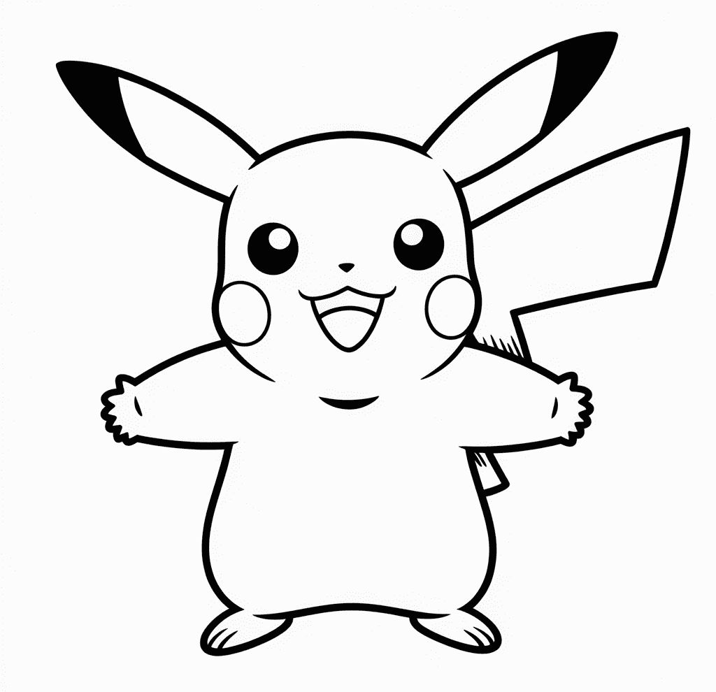 Pikachu Boyama Sayfası