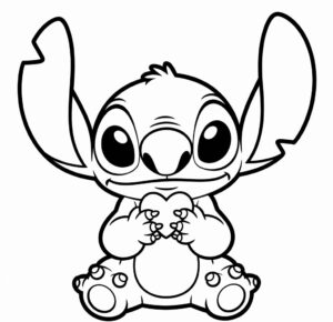 Çok Sevimli Dikiş Boyama Sayfası