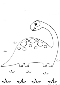 Dinozor Boyama Sayfasi Boyamavakti.Com 01