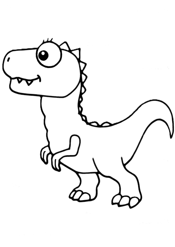 Dinozor Boyama Sayfasi Boyamavakti.Com 03