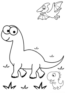 Dinozor Boyama Sayfasi Boyamavakti.Com 06