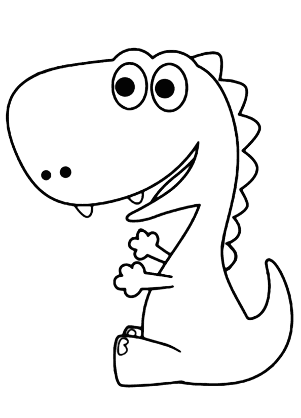 Dinozor Boyama Sayfasi Boyamavakti.Com 15