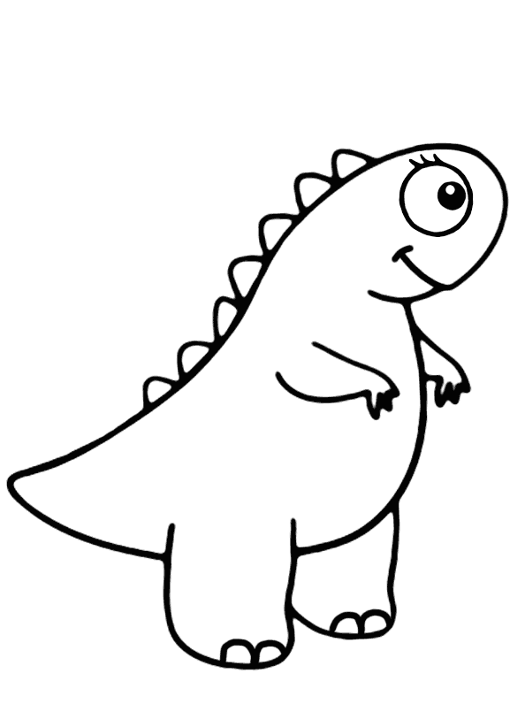 Dinozor Boyama Sayfasi Boyamavakti.Com 20