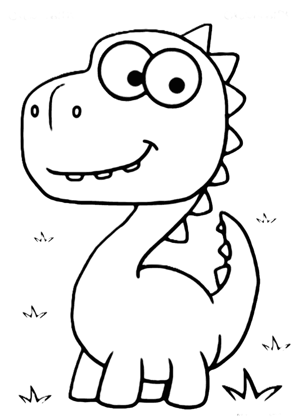 Dinozor Boyama Sayfasi Boyamavakti.Com 30