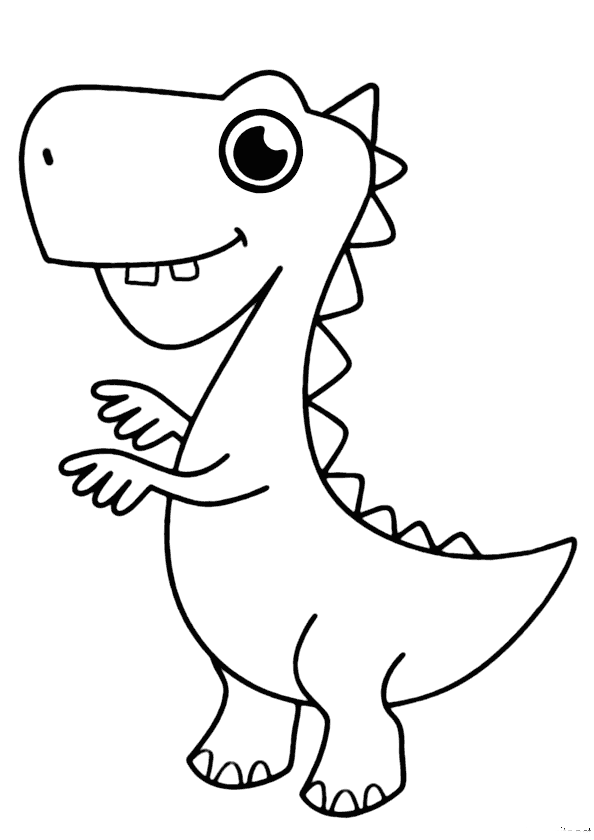Dinozor Boyama Sayfasi Boyamavakti.Com 33