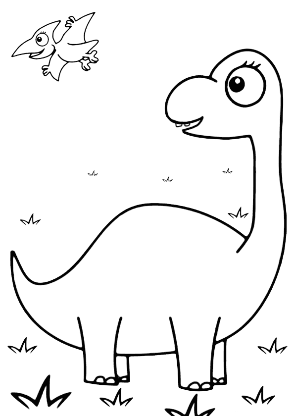 Dinozor Boyama Sayfasi Boyamavakti.Com 50