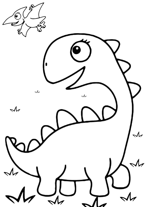 Dinozor Boyama Sayfasi Boyamavakti.Com 52