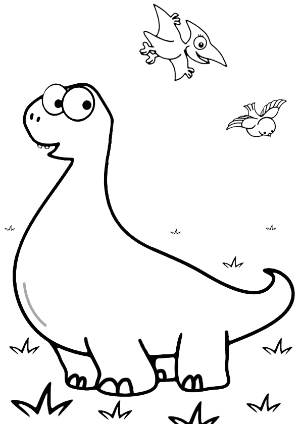 Dinozor Boyama Sayfasi Boyamavakti.Com 53