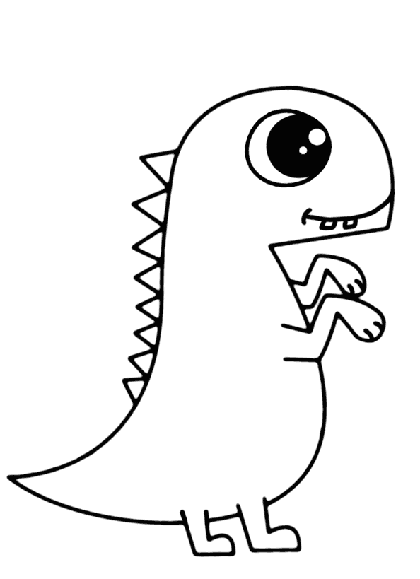 Dinozor Boyama Sayfasi Boyamavakti.Com 57