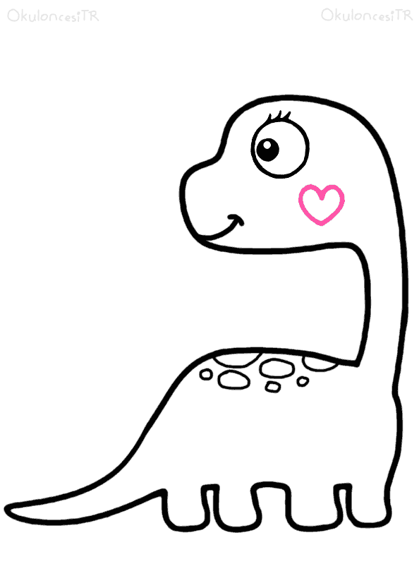Dinozor Boyama Sayfasi Boyamavakti.Com 59