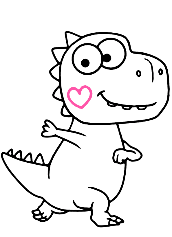 Dinozor Boyama Sayfasi Boyamavakti.Com 63
