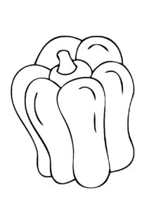 Dolmalık Biber Boyama Sayfası Indir