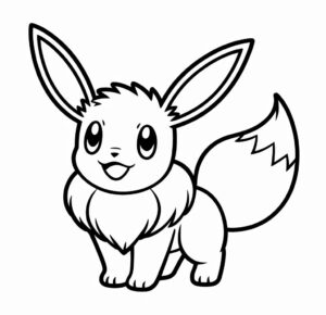 Eevee Pokémon Boyama Sayfası