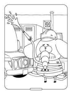 Fil Necati Hortum Kazasi Boyama Sayfasi