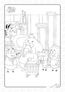 Fil Necati Tatil Kazandi Boyama Sayfasi