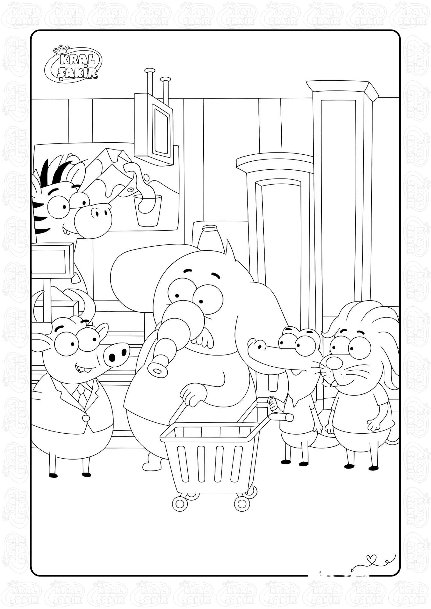 Fil Necati Tatil Kazandi Boyama Sayfasi