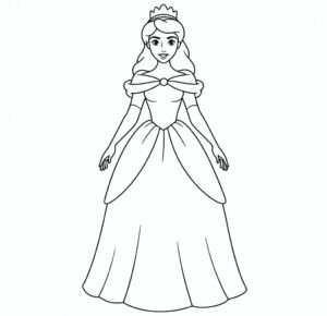 Gerçekçi Disney Prensesleri Boyama Sayfası