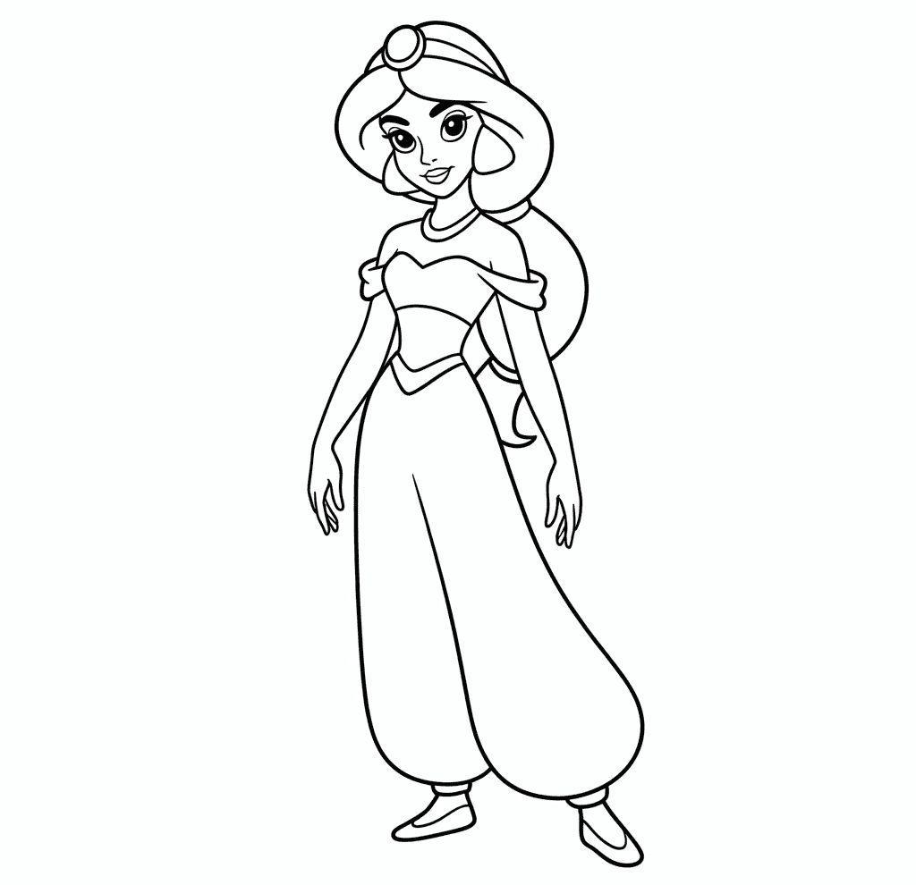 Gerçekçi Yasemin Boyama Sayfası 1