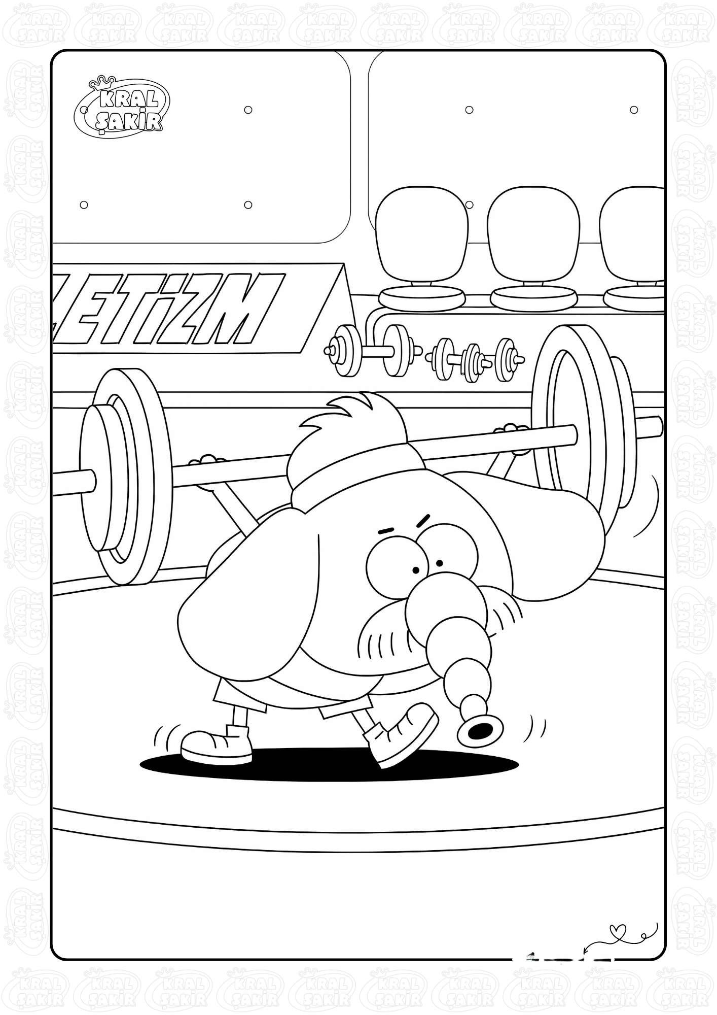 Halterci Fil Necati Boyama Sayfasi