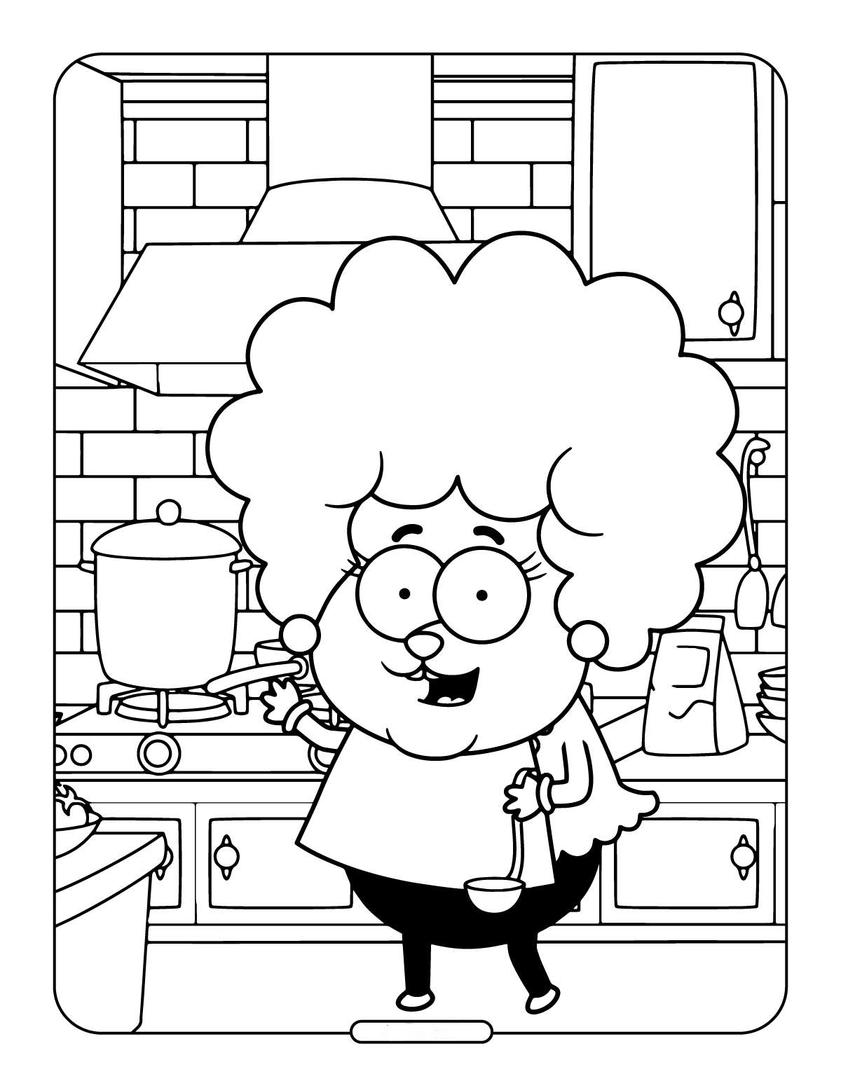 Kral Sakir Kadriye Mutfakta Boyama Sayfasi