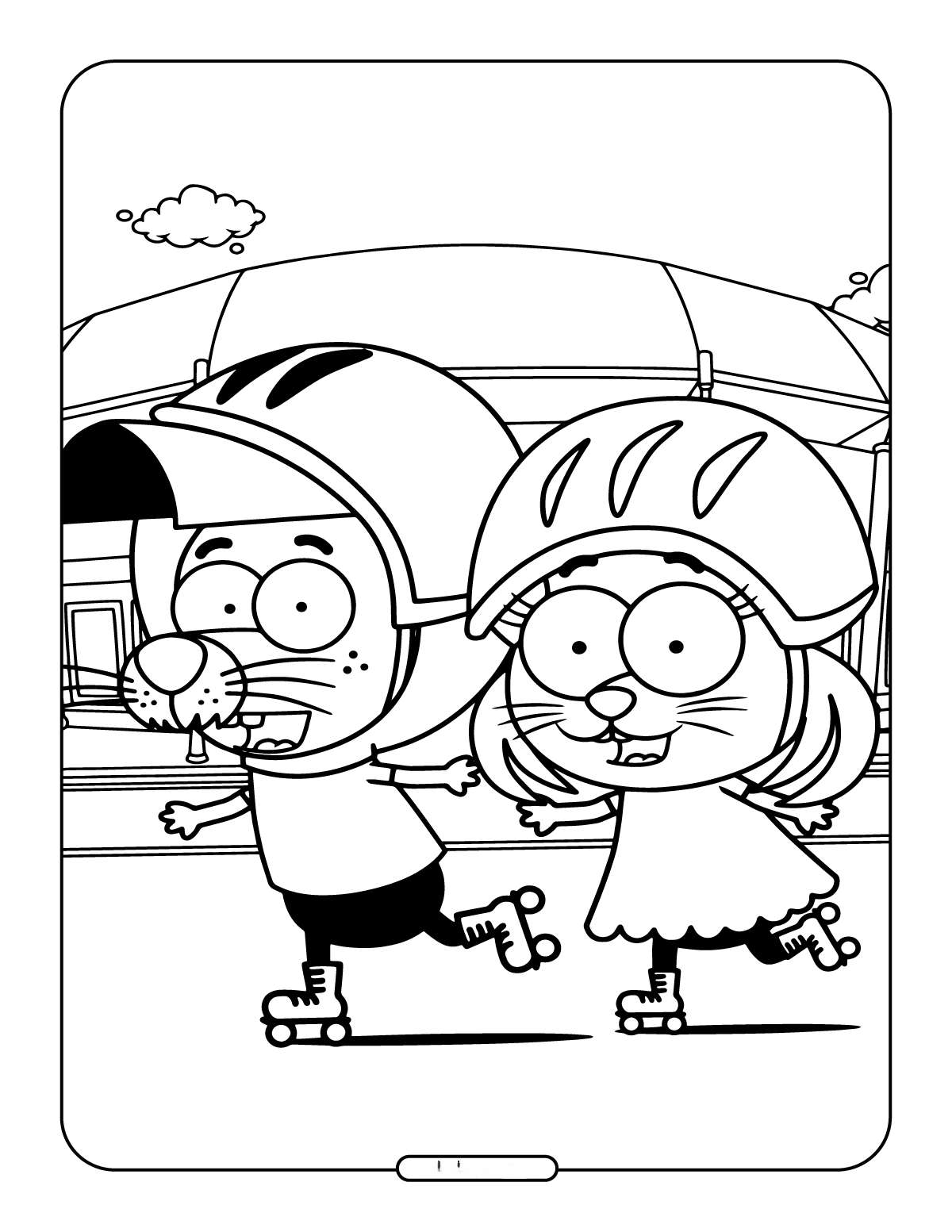 Kral Sakir Ve Canan Paten Boyama Sayfasi