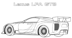 Lexus Lfa Gt3 Boyama Sayfası