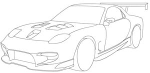 Mazda Rx7 Boyama Sayfası