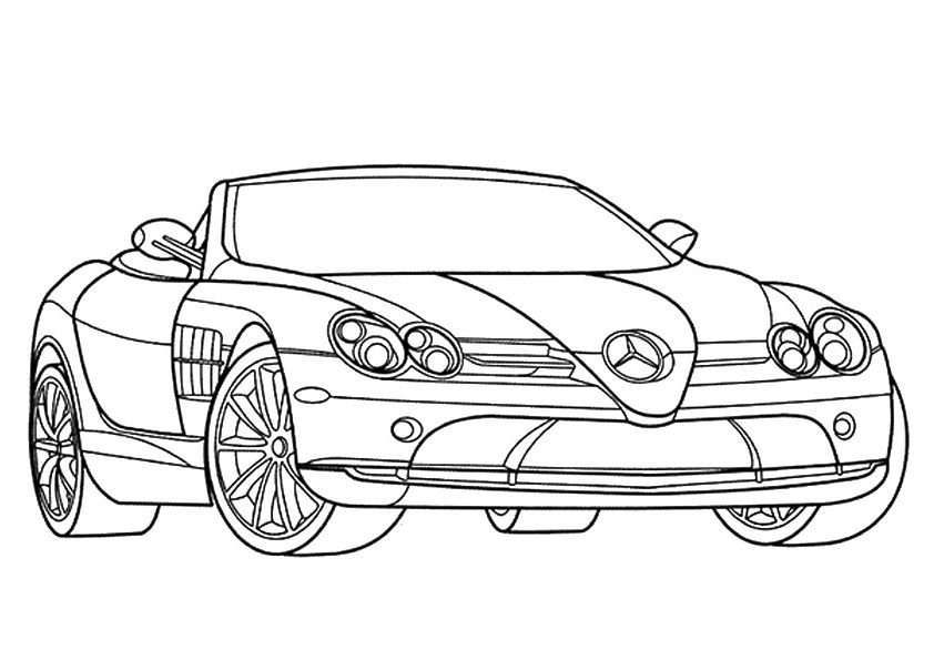 Mercedes Benz Slr Mclaren Boyama Sayfası