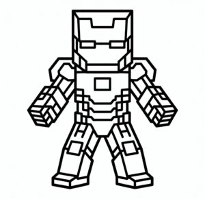 Minecraft Demir Adam Boyama Sayfası