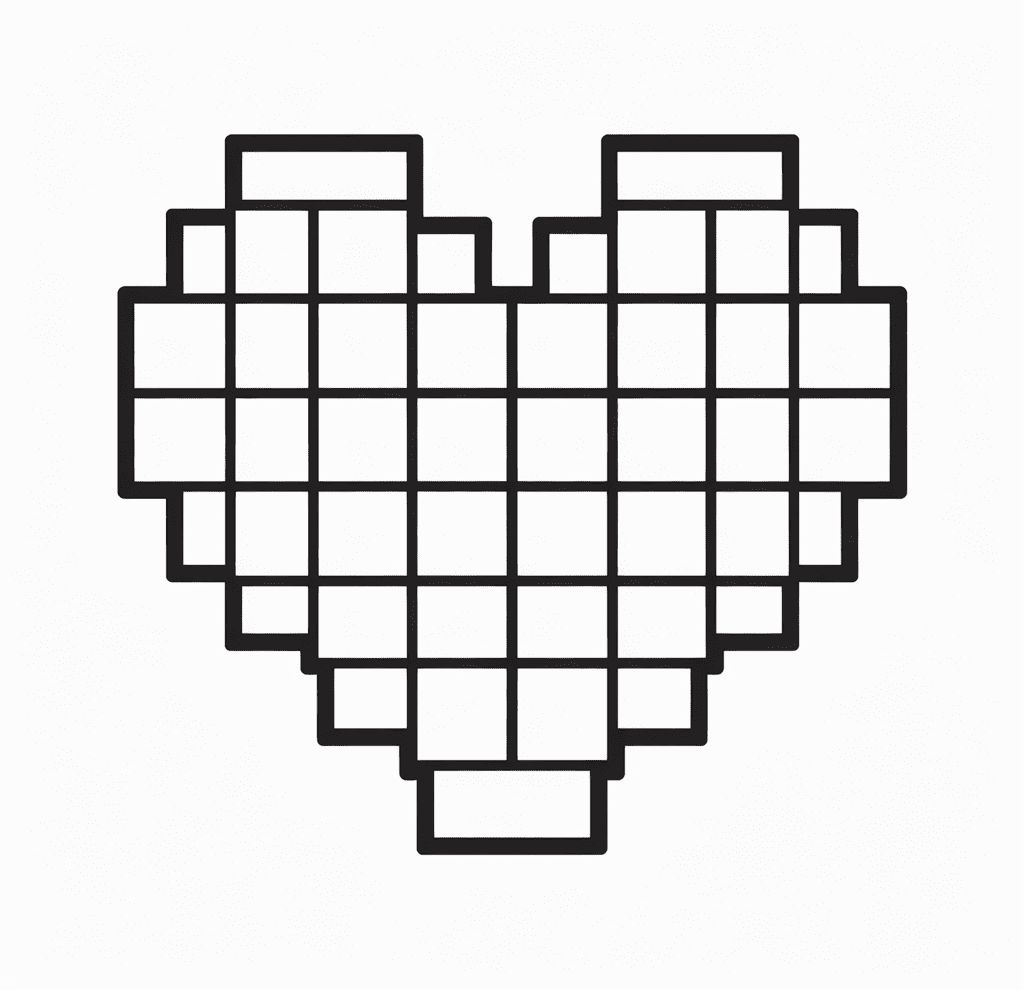 Minecraft Kalbi Boyama Sayfası