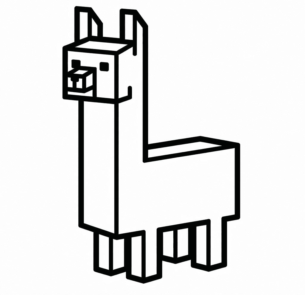 Minecraft Lama Boyama Sayfası