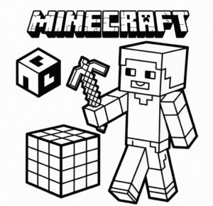 Minecraft Oyunu Boyama Sayfası