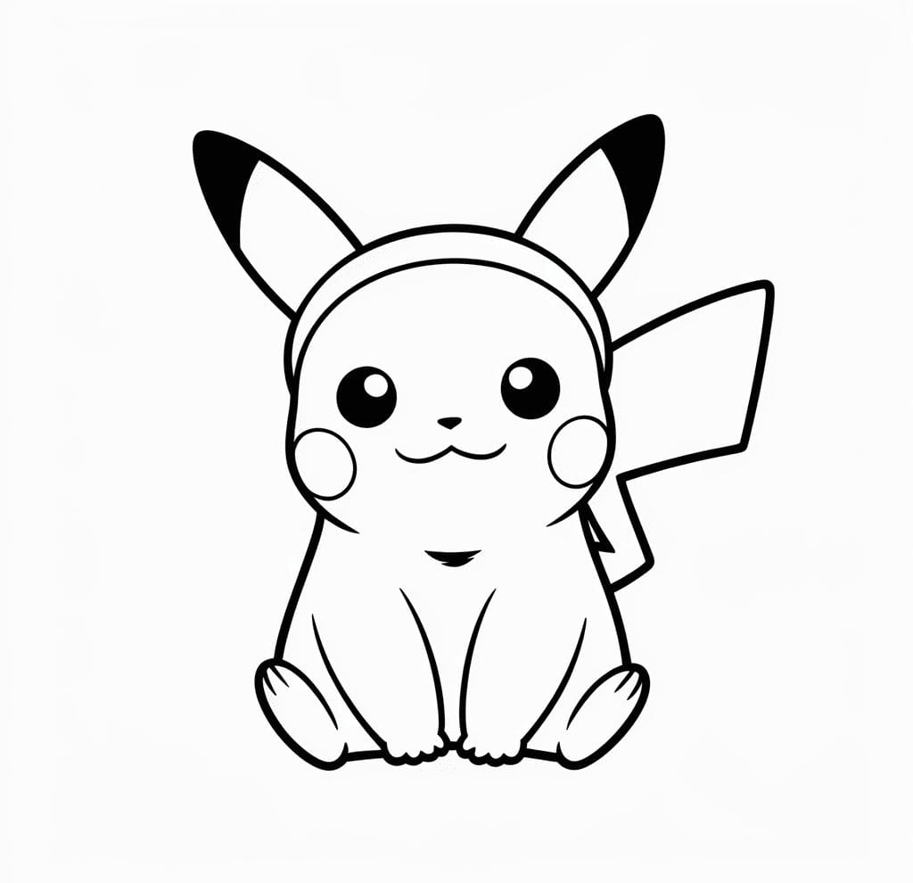Pikachu Boyama Sayfası