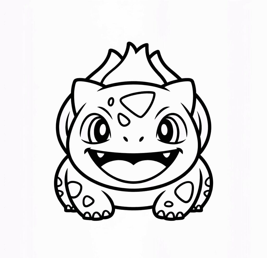 Bulbasaur Yüzü Boyama Sayfası