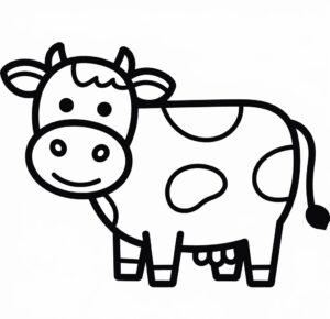 Şirin Inek Boyama Sayfası