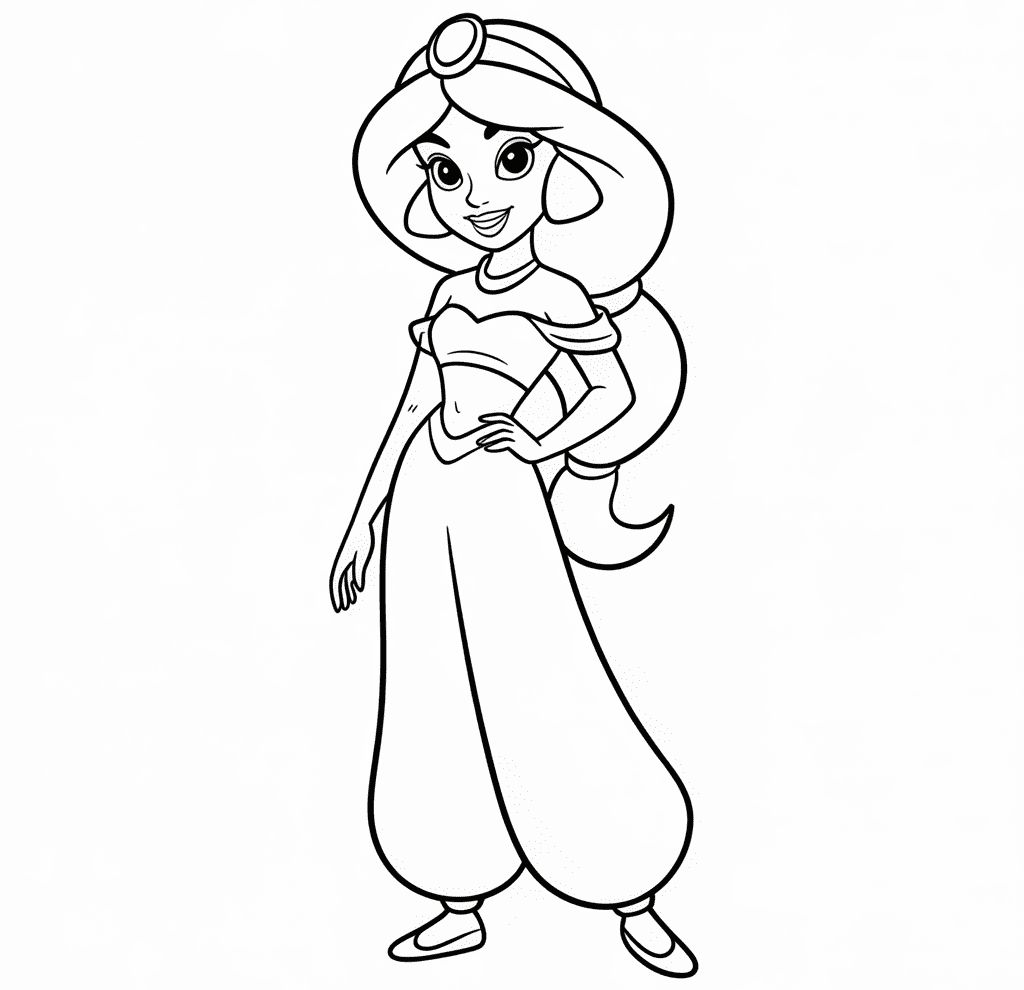 Siyah Beyaz Yasemin Boyama Sayfası (1)