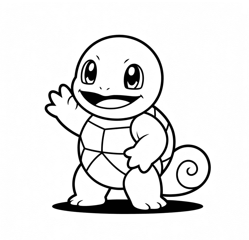 Squirtle Boyama Sayfası