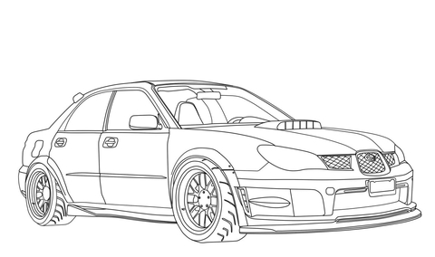 Subaru Impreza Wrx Sti Boyama Sayfası