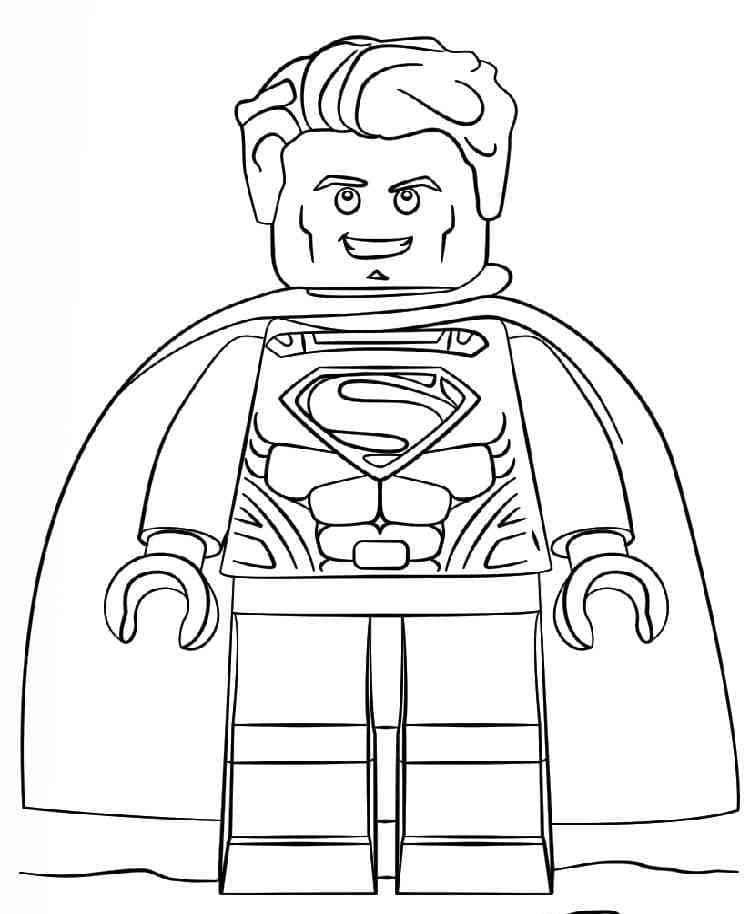 Süpermen Boyama Sayfası Indir 01