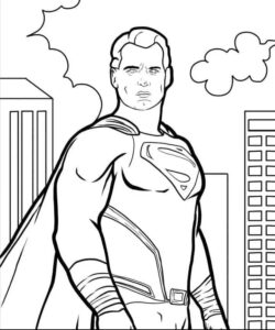 Süpermen Boyama Sayfası Indir 10