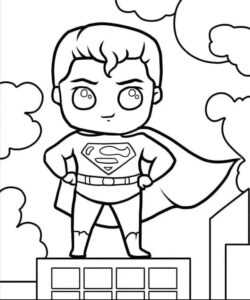 Süpermen Boyama Sayfası Indir 16
