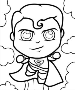 Süpermen Boyama Sayfası Indir 19