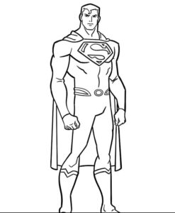 Süpermen Boyama Sayfası Indir 20