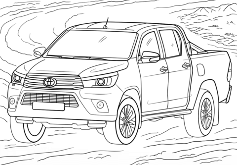 Toyota Hilux Boyama Sayfası