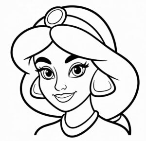 Yasemin Yüzü Boyama Sayfası (1)