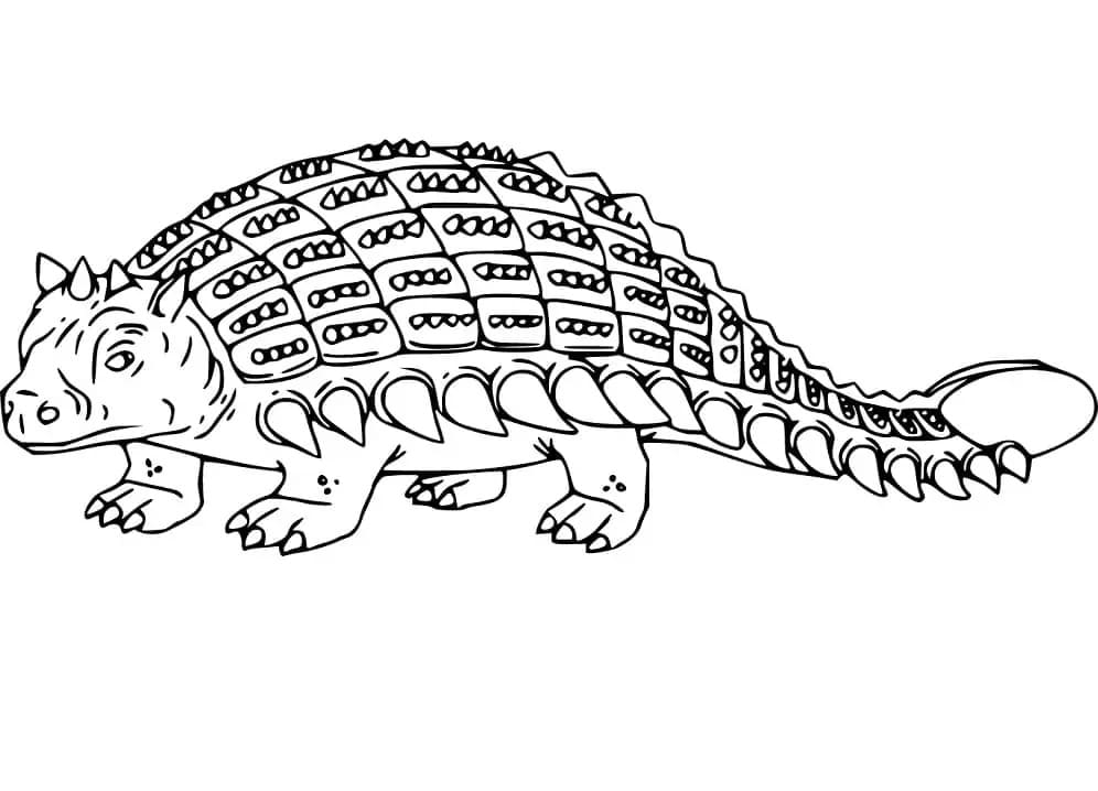 Ankylosaurus Boyama Sayfası