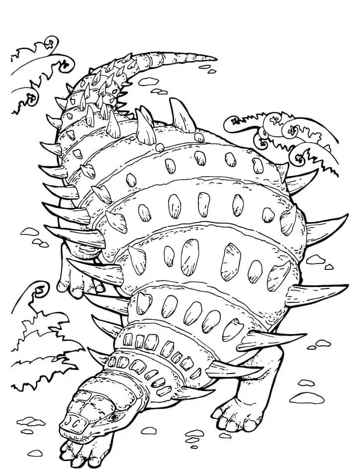 Ankylosaurus Boyama Sayfası