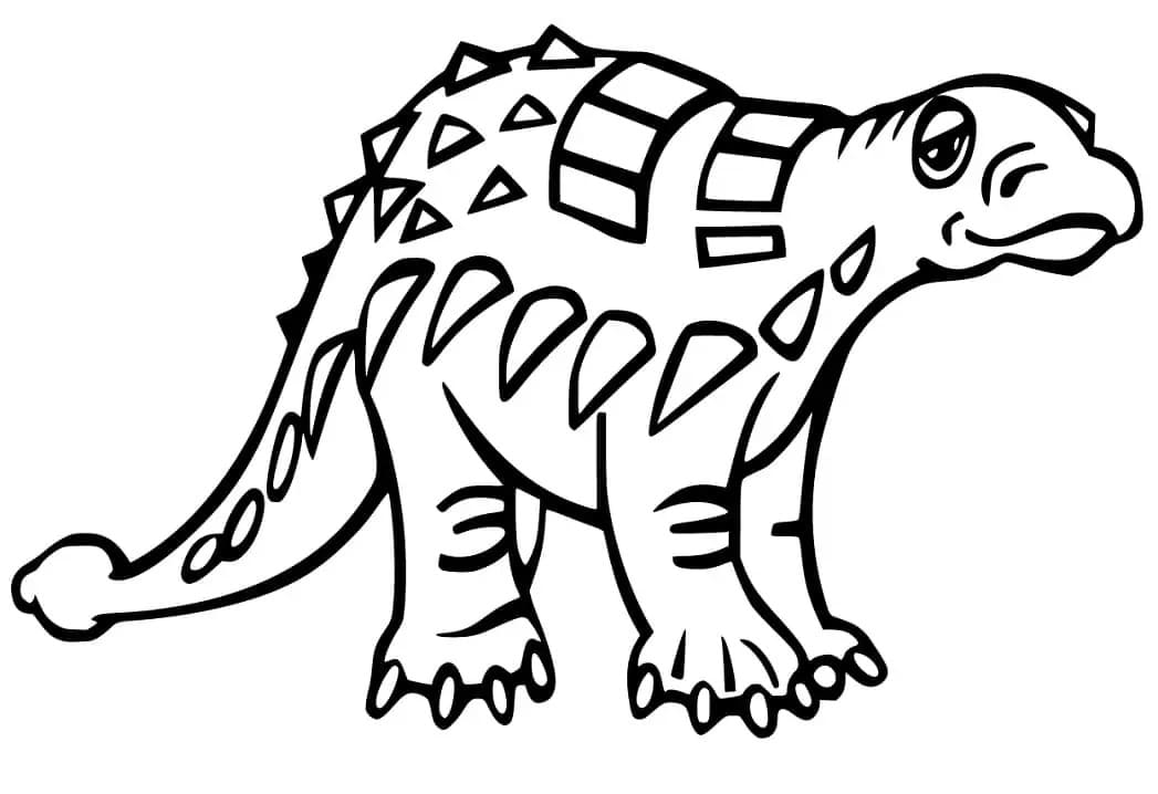 Ankylosaurus Boyama Sayfası