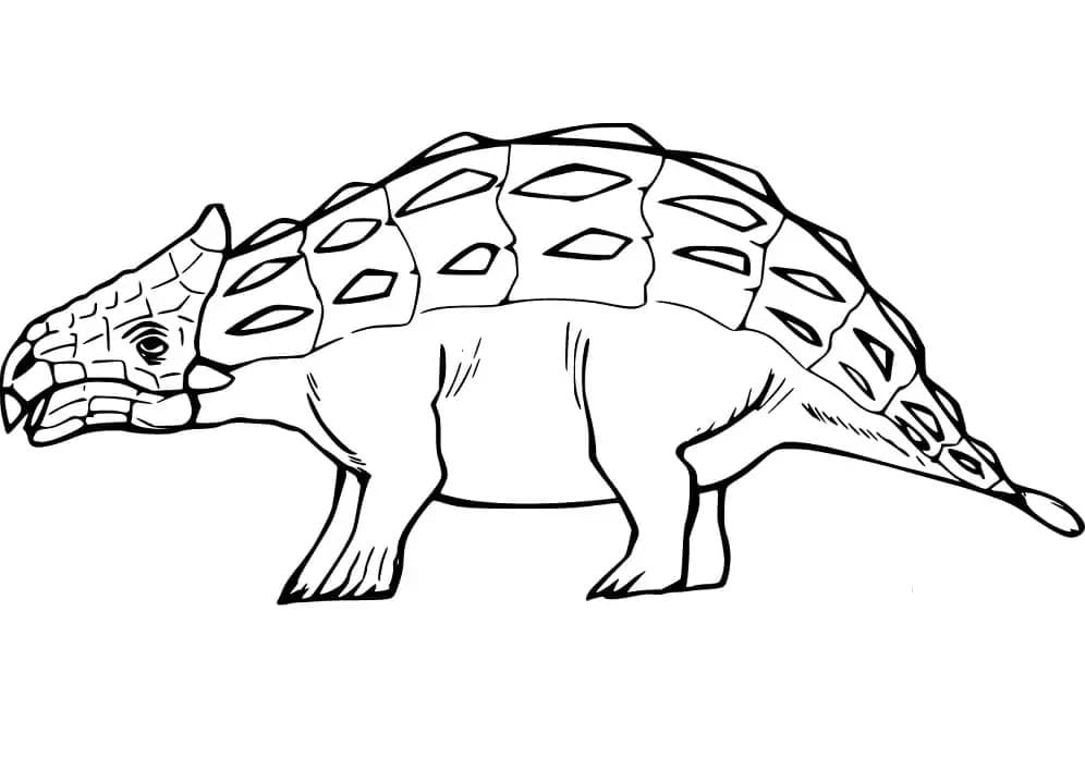 Ankylosaurus Boyama Sayfası