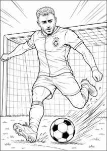 Barış Alper Yılmaz Galatasaray Şut Boyama Sayfası İndir